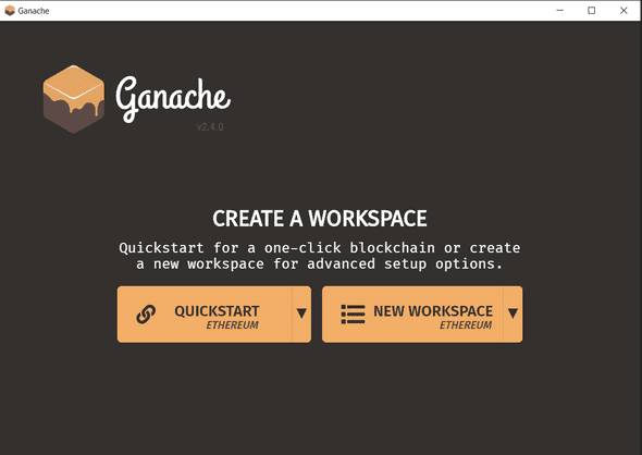 Ganache Workspace Configuration